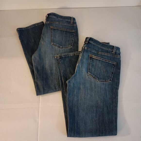 2 Pairs Talbots Classic Heritage Medium Wash Straight Leg Jeans Women’s Size 6 - Picture 16 of 16